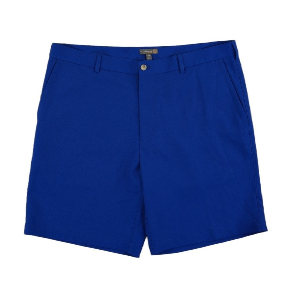 Peter Millar Golf Shorts Men's Size 38 Royal Blue E4 Performance Flat Front